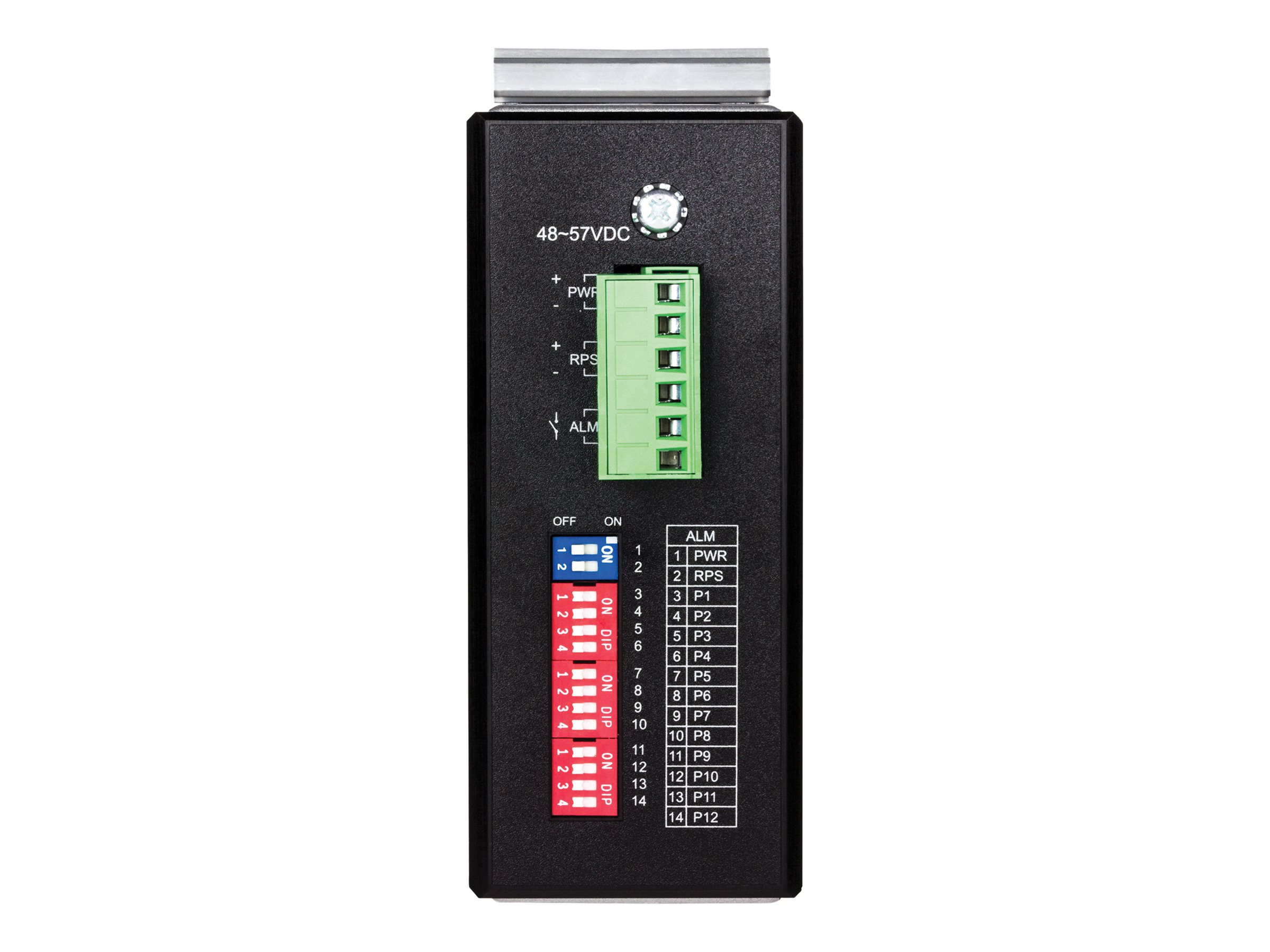 Trendnet TI-PG1284I - Switch - L2+ - managed - 8 x 10/100/1000 (PoE+) + 4 x Gigabit SFP - an DIN-Schiene montierbar - PoE+ (240 W)