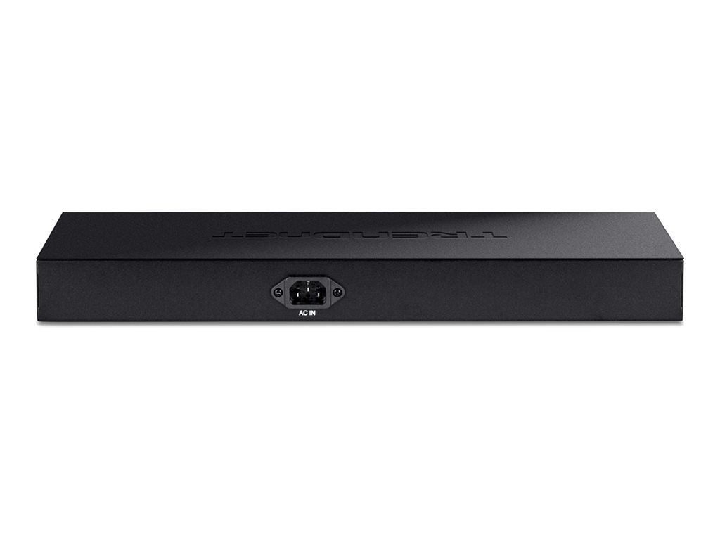 Trendnet TPE TG160G - Switch - 16 x 10/100/1000 (PoE+) - an Rack montierbar - PoE+ (246 W) - TAA-konform
