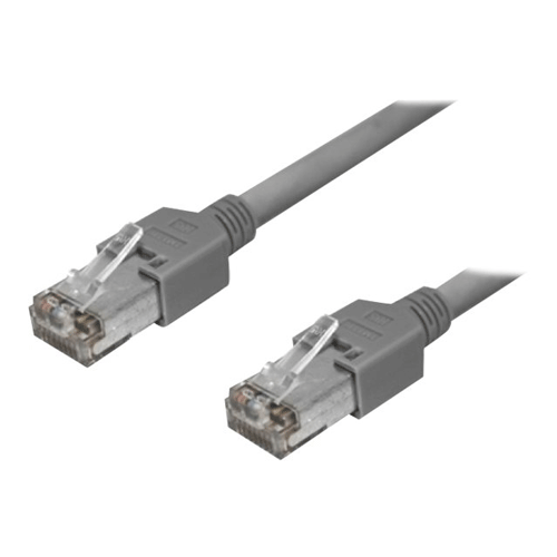 Tecline - Patch-Kabel - RJ-45 (M) zu RJ-45 (M) - 1.5 m - S/UTP - CAT 5e - ohne Haken - Grau