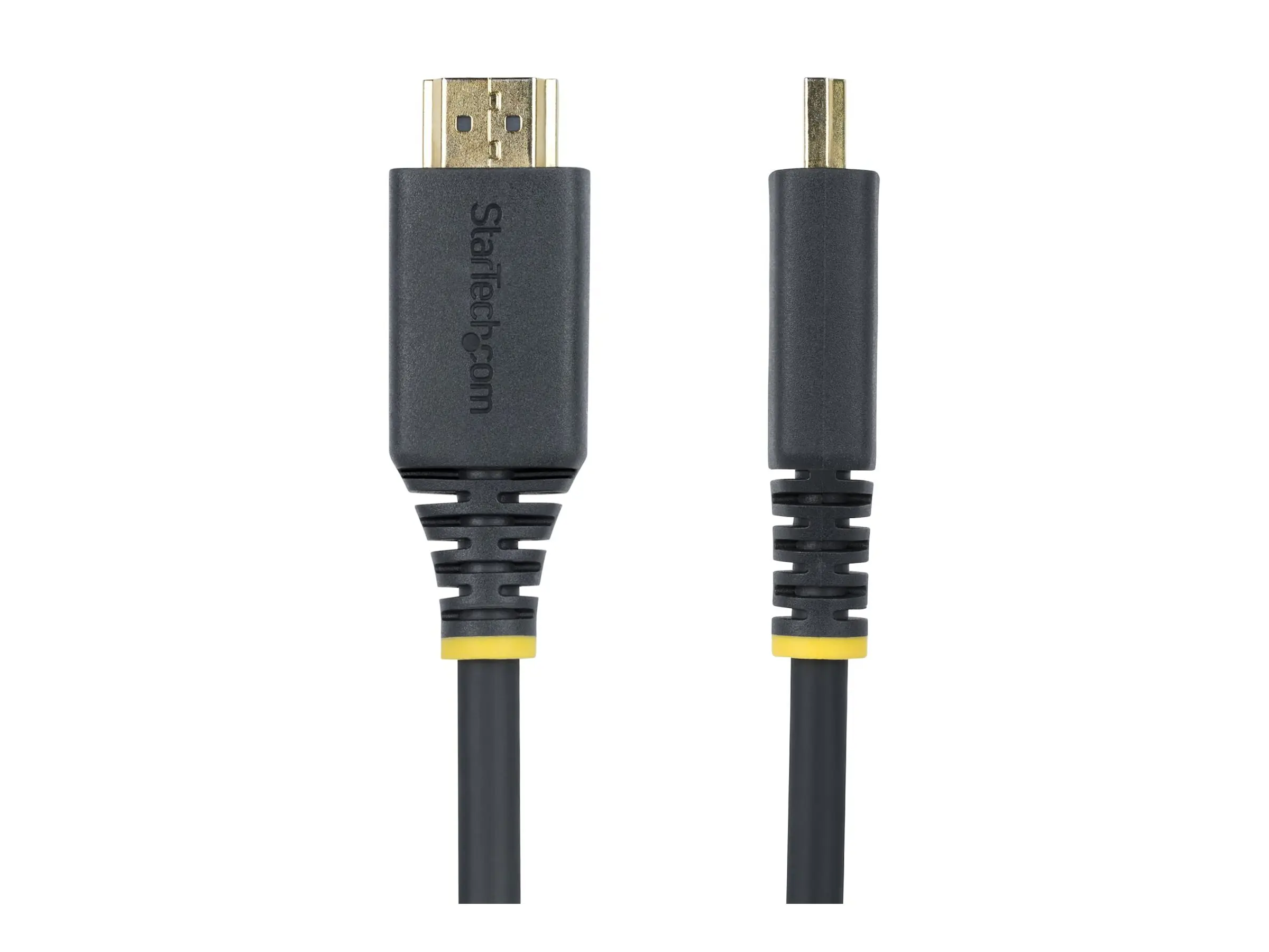 StarTech 30cm (1ft) High Speed HDMI Cable, 4K60Hz - Premium Highspeed - HDMI-Kabel mit Ethernet - HDMI männlich zu HDMI männlich - 30 cm - abgeschirmt - Schwarz - Support von 4K 60 Hz, Support von 2K 144 Hz, 1080p-Unterstützung, 240 Hz, halogenfrei, passi
