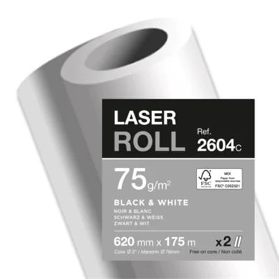 Clairefontaine Plotterpapier 620 mm x 175 m (B x L) 75g/m² 2 St./Pack.