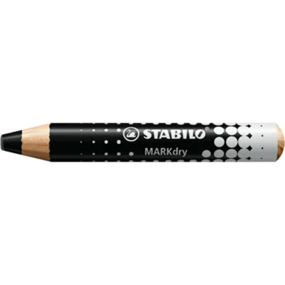 STABILO MARKdry, 5 Stück(e), Schwarz, Schwarz, Rund, Holz, 1 cm 648/46