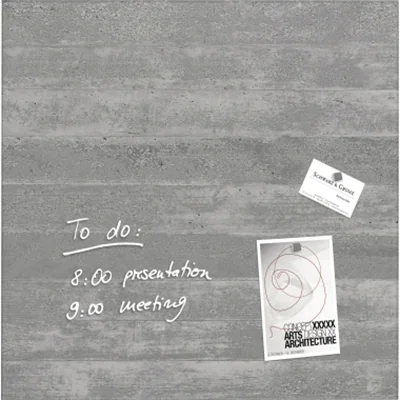 SIGEL Magnetboard Artverum GL168 480x480x15mm Glas Sichtbeton SIGEL Magnetboard Artverum GL168 480x480x15mm Glas Sichtbeton