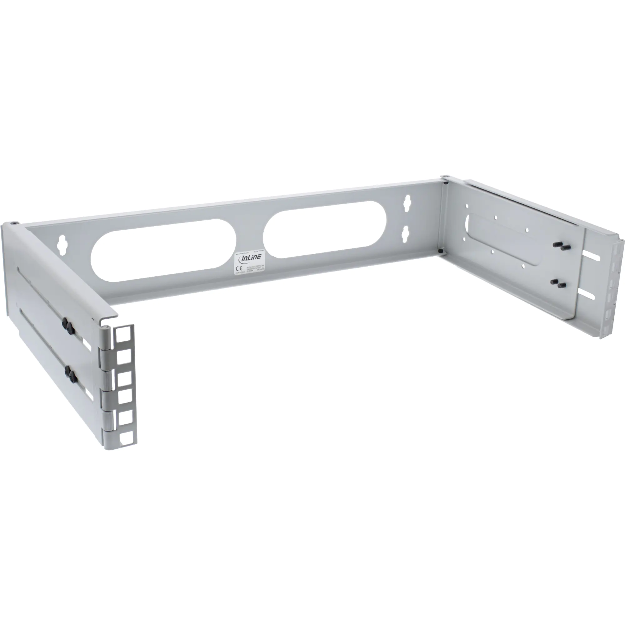 InLine - Schrank - geeignet für Wandmontage - Hellgrau, RAL 7035 - 2U - 48.3 cm (19")