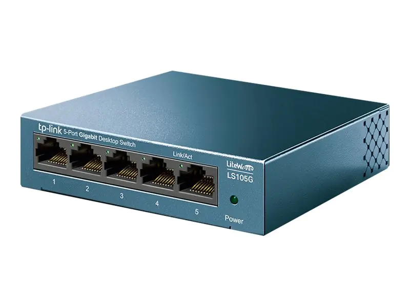 TP-Link LiteWave LS105G - Switch - unmanaged - 5 x 10/100/1000 - Desktop - AC 220 V