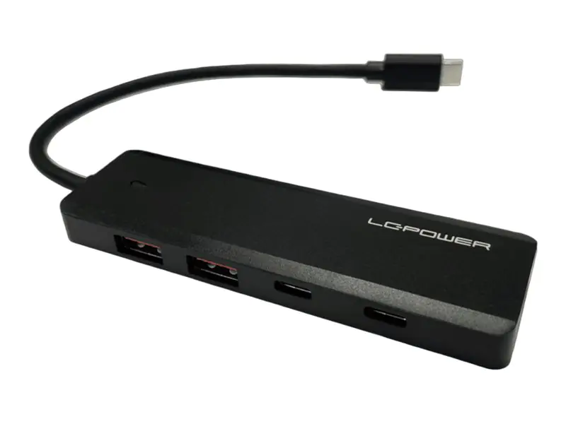 LC-Power USB 3.2 HUB mit 4x USB3.2 Gen 2x1.2xUSB-A 2xUSB-c