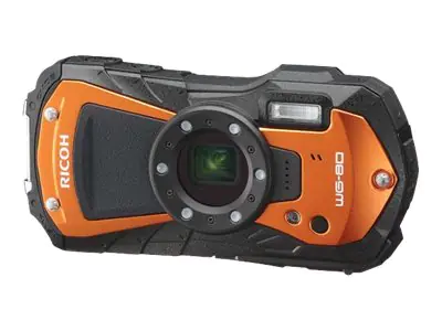 Ricoh WG-80 - Digitalkamera - Kompaktkamera - 16.0 MPix - 1080p - 5x optischer Zoom - Unterwasser bis zu 14 m - orange