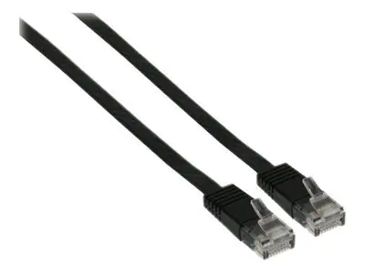 InLine - Patch-Kabel - RJ-45 (M) zu RJ-45 (M) - 1 m - UTP - CAT 6 - flach - Schwarz