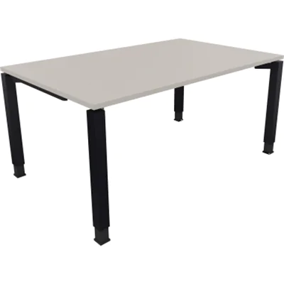 Schreibtisch Vierfuß Quadratrohr B1600xT1000xH680-820 an/Lichtgrau Schreibtisch Vierfuß Quadratrohr B1600xT1000xH680-820 an/Lichtgrau