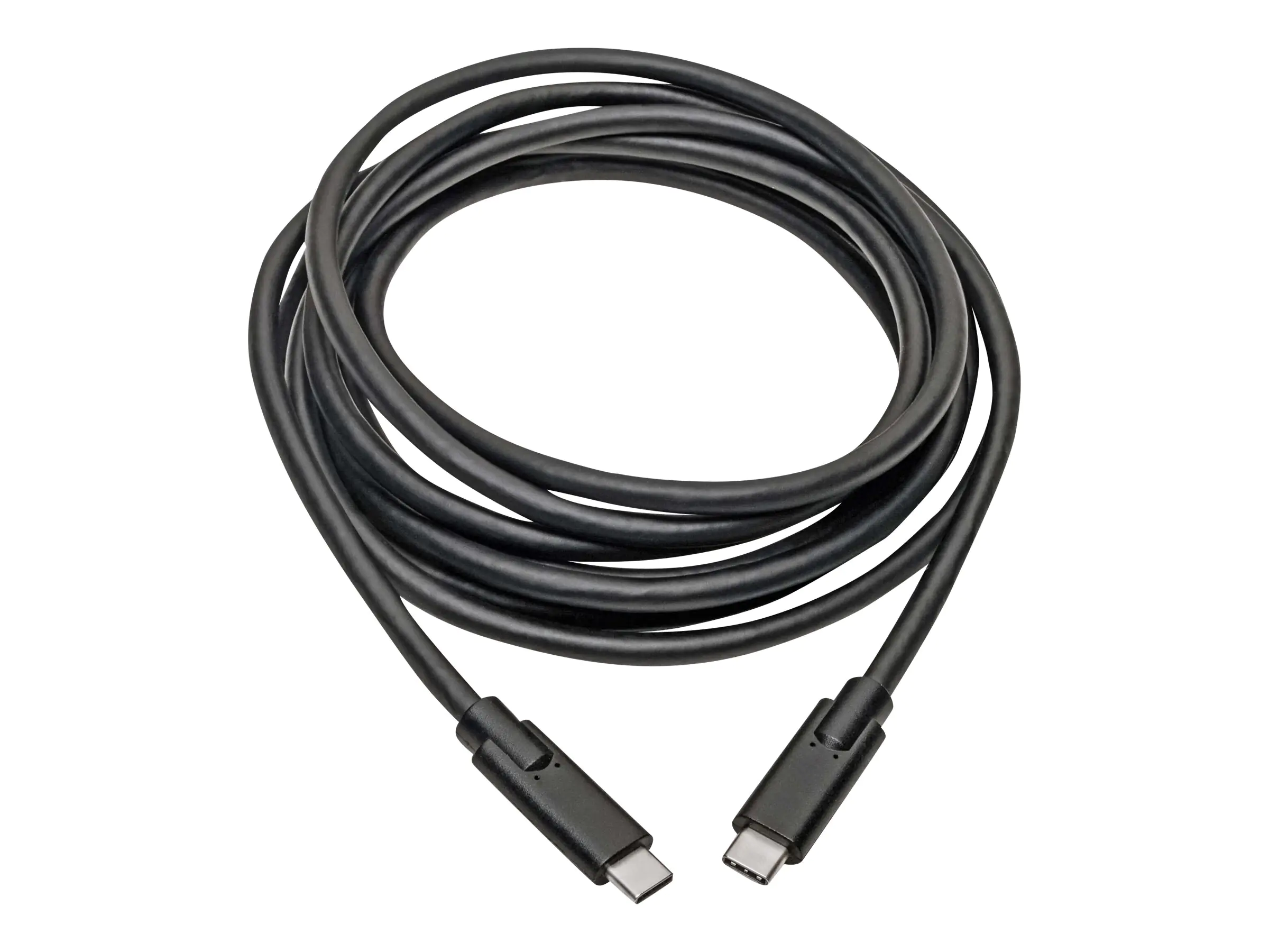 Eaton Tripp Lite Series USB-C Cable (M/M) - USB 3.2, Gen 1 (5 Gbps), Thunderbolt 3 Compatible, 10 ft. (3.05 m) - USB-Kabel - 24 pin USB-C (M) zu 24 pin USB-C (M) - USB 3.1 Gen 1 / Thunderbolt 3 - 3.05 m - Schwarz