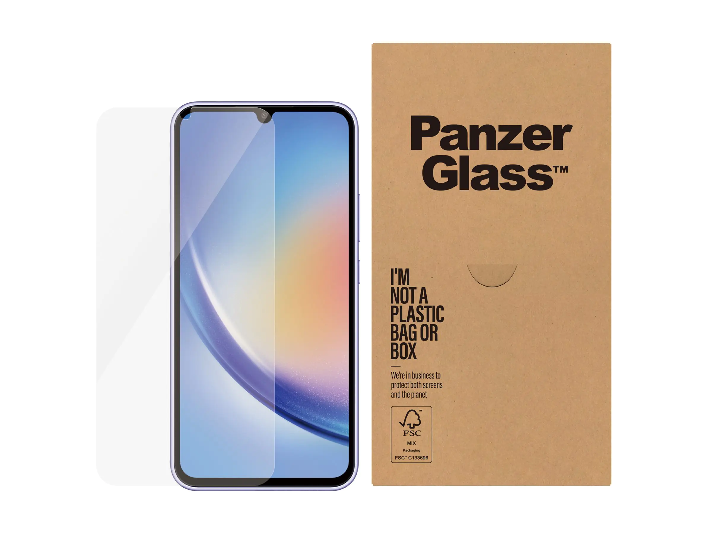 PanzerGlass Bildschirmschutz für Handy - ultrabreite Passform