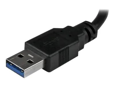 StarTech USB 3.0 auf Gigabit Netzwerk Adapter mit 2 Port USB Hub - Native Treiber-Unterstützung (Windows, Mac und Chrome OS) - Netzwerkadapter - USB 3.0 - Gigabit Ethernet x 1 - Schwarz
