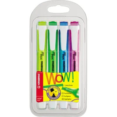 STABILO Textmarker swing cool sortiert 4 St./Pack.