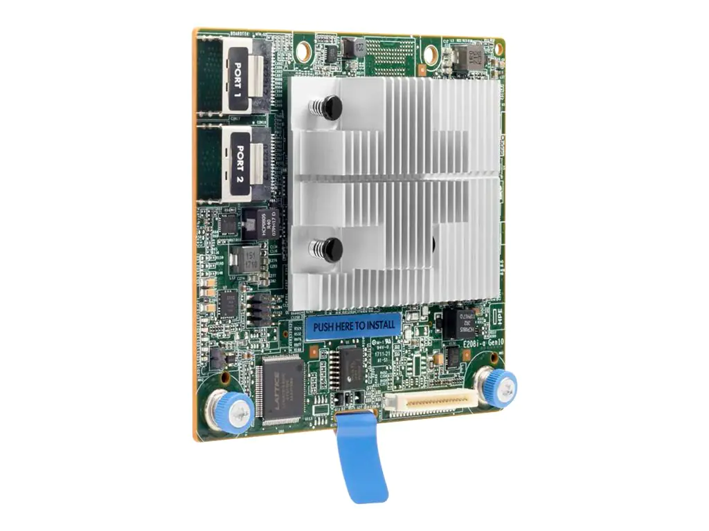 HPE Smart Array E208i-a SR Gen10 - Speichercontroller (RAID) mit flaches Kühlblech - 8 Sender/Kanal - SATA 6Gb/s / SAS 12Gb/s - 12 Gbit/s - RAID 0, 1, 5, 10 - PCIe 3.0 x8 - für Apollo 4200 Gen10; ProLiant DL360 Gen10