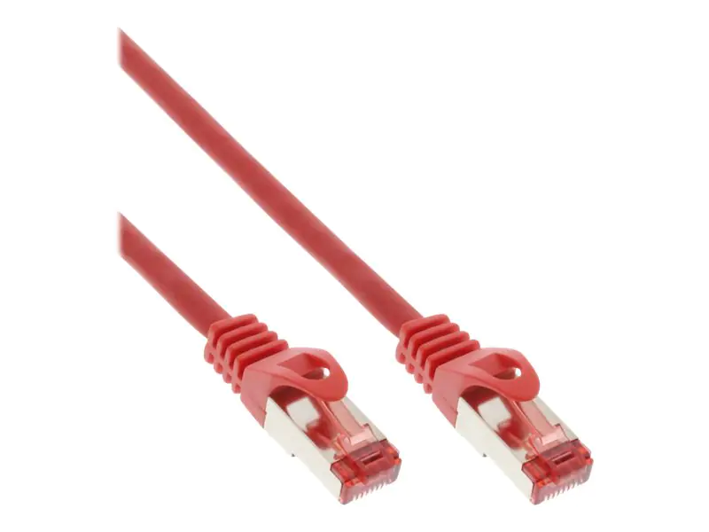 InLine - Patch-Kabel - RJ-45 (M) zu RJ-45 (M) - 3 m - SSTP-Kabel - CAT 6 - geformt - Rot