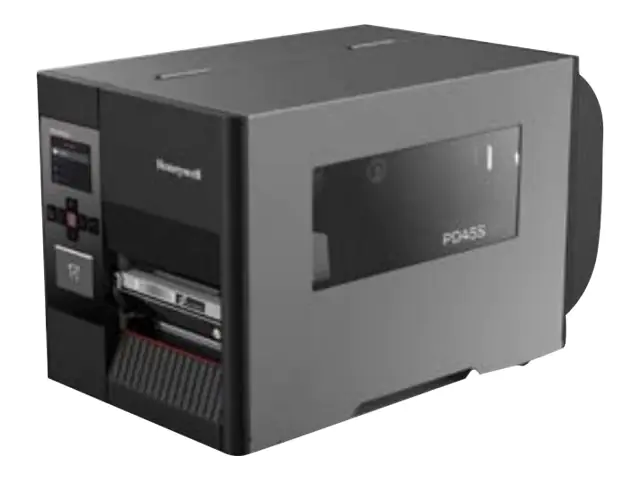 Honeywell PD45S0C - Etikettendrucker - Thermodirekt / Thermotransfer - Rolle (11,4 cm) - 203 dpi - bis zu 250 mm/Sek. - USB 2.0, LAN, seriell, USB 2.0-Host - Rückspulgerät