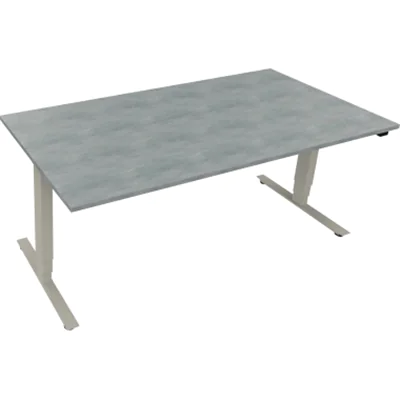 Sitz-/Stehtisch T-Kufe klappbar B1800xT900xH625-1285 si/Beton