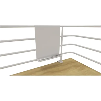 NowyStyl Pinnwand 17 x 20 x 4,5 cm (B x H x T) Metall weiß