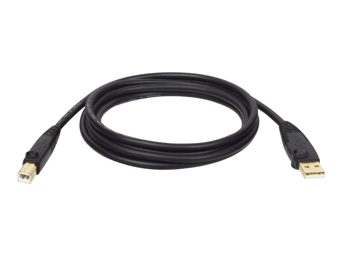 Eaton Tripp Lite Series USB 2.0 A to B Cable (M/M), 15 ft. (4.57 m) - USB-Kabel - USB (M) zu USB Typ B (M) - USB 2.0 - 4.6 m - geformt - Schwarz