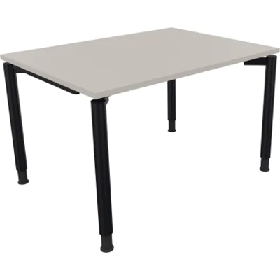 Schreibtisch Vierfuß Rundrohr B1200xT900xH680-820 an/Lichtgrau Schreibtisch Vierfuß Rundrohr B1200xT900xH680-820 an/Lichtgrau