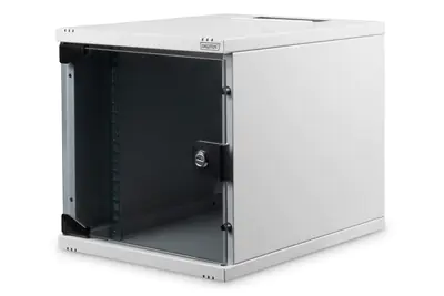 Digitus DN-10-06U-4 - Gehäuse - geeignet für Wandmontage - Grau, RAL 7035 - 6U - 25.4 cm (10")