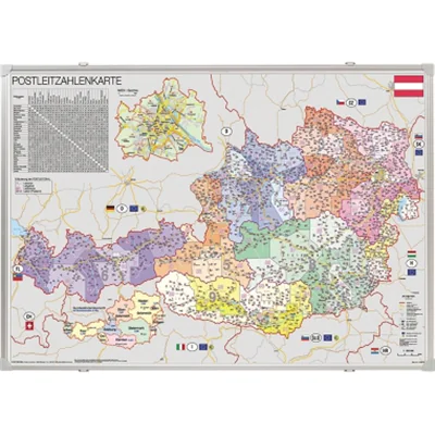 Franken Kartentafel KA447PA Österreich pinnbar 68x96cm Franken Kartentafel KA447PA Österreich pinnbar 68x96cm