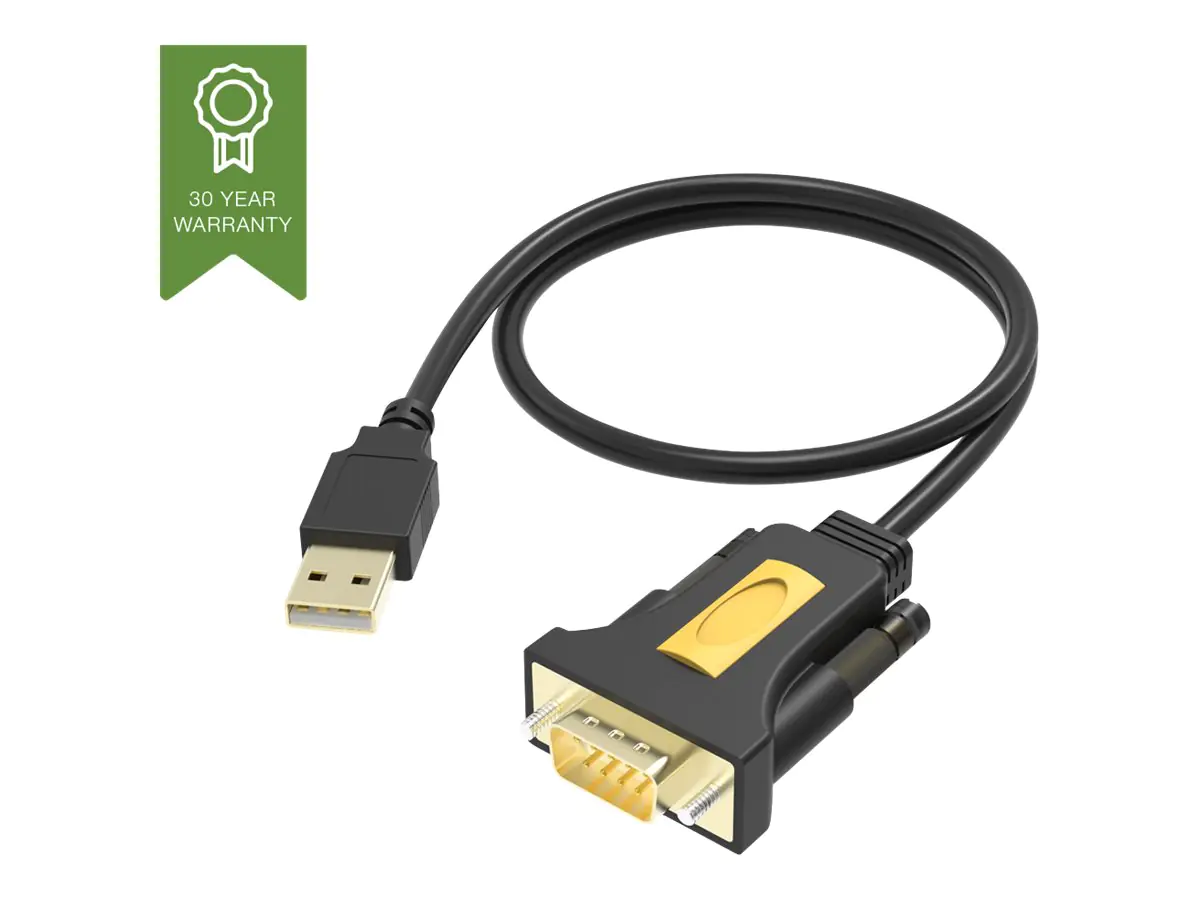 Vision USB to Serial Adaptor - Serieller Adapter - USB - RS-232 - Schwarz Vision USB to Serial Adaptor - Serieller Adapter - USB - RS-232 - Schwarz