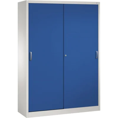 C P Stahlschrank 2159-00 S10097 lichtgrau enzianblau 4 Fachböden 160.0 x 50.0 195.0 215900S10097