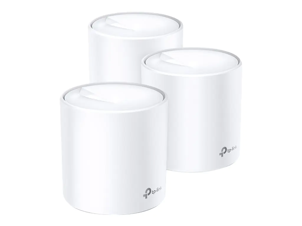 TP-Link Deco X60 - WLAN-System - (3 Router) 1GbE - Wi-Fi 6 - Dual-Band