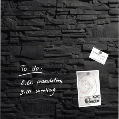 SIGEL Magnetboard Artverum GL169 480x480x15mm Glas Schiefer-Stone SIGEL Magnetboard Artverum GL169 480x480x15mm Glas Schiefer-Stone