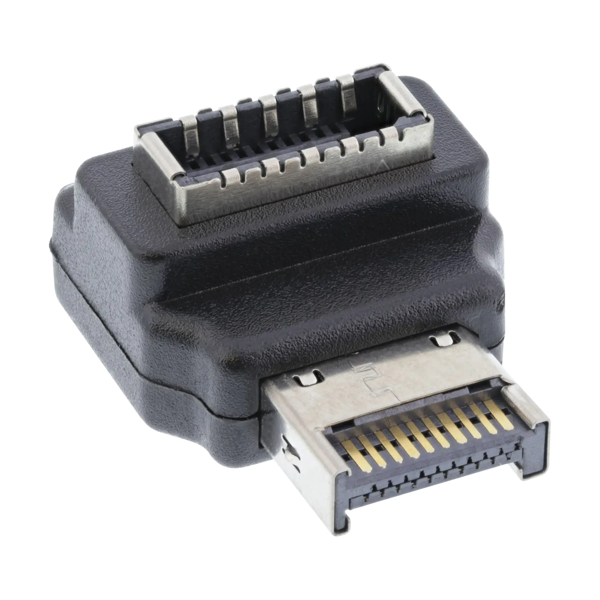 InLine USB 3.2 Adapter intern Frontpanel USB-E Stecker zu Buchse 90° - Adapter