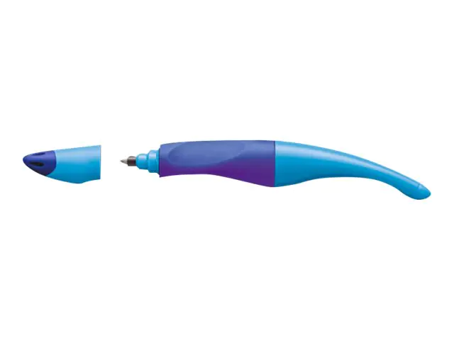 STABILO® Tintenroller EASYoriginal 0,5mm königsblau nicht dokumentenecht inkl. 1 Patrone M blau, Namensschild