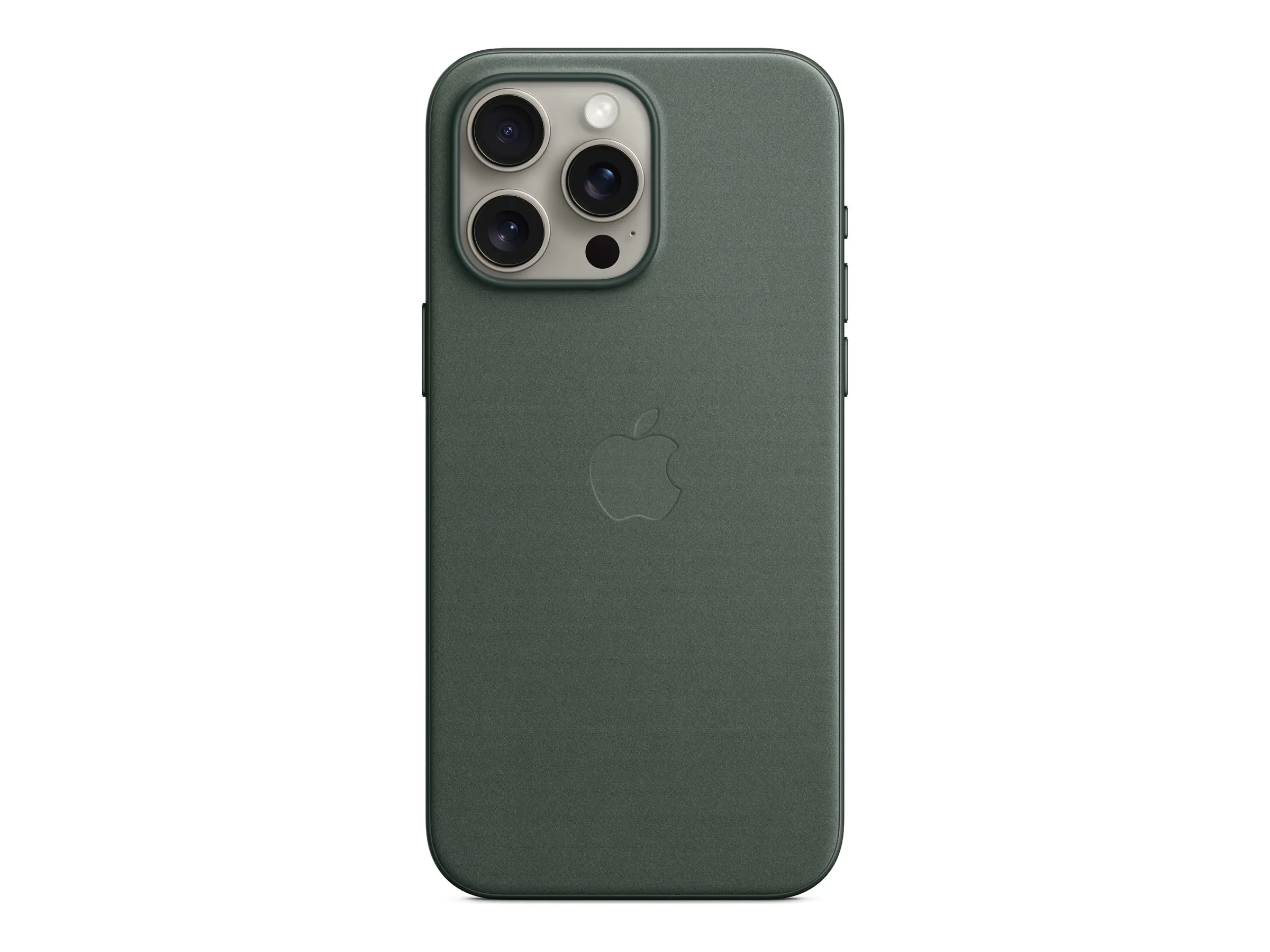 Apple - Hintere Abdeckung für Mobiltelefon - kompatibel mit MagSafe - FineWoven - Evergreen - für iPhone 15 Pro Max