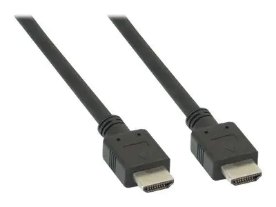 InLine High Speed - HDMI-Kabel - HDMI männlich zu HDMI männlich - 5 m - Schwarz