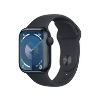 Apple Watch Series 9 (GPS) - 41 mm - Midnight Aluminium - intelligente Uhr mit Sportband - Flouroelastomer - Midnight - Bandgröße: S/M - 64 GB - Wi-Fi, Bluetooth, UWB - 31.9 g
