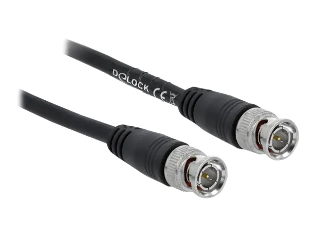 Delock - Videokabel - BNC männlich zu BNC männlich - 10 m - Koax - Schwarz