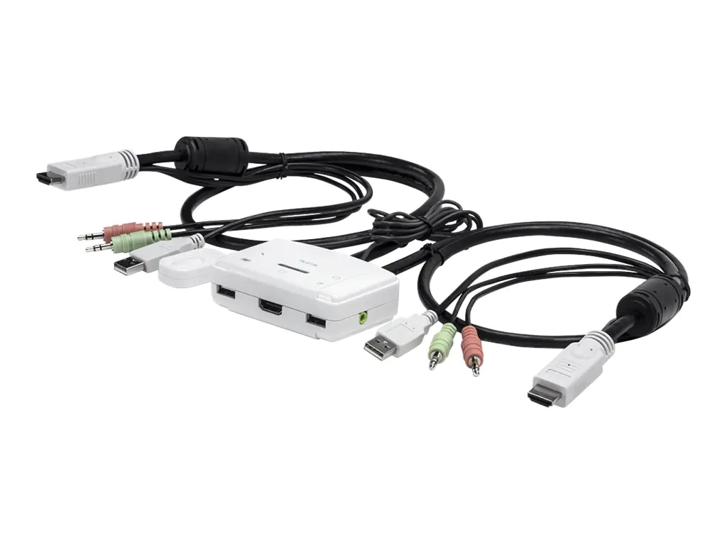 TRENDnet TK 215i - KVM-/Audio-Switch - 2 x KVM/Audio - 1 lokaler Benutzer - Desktop