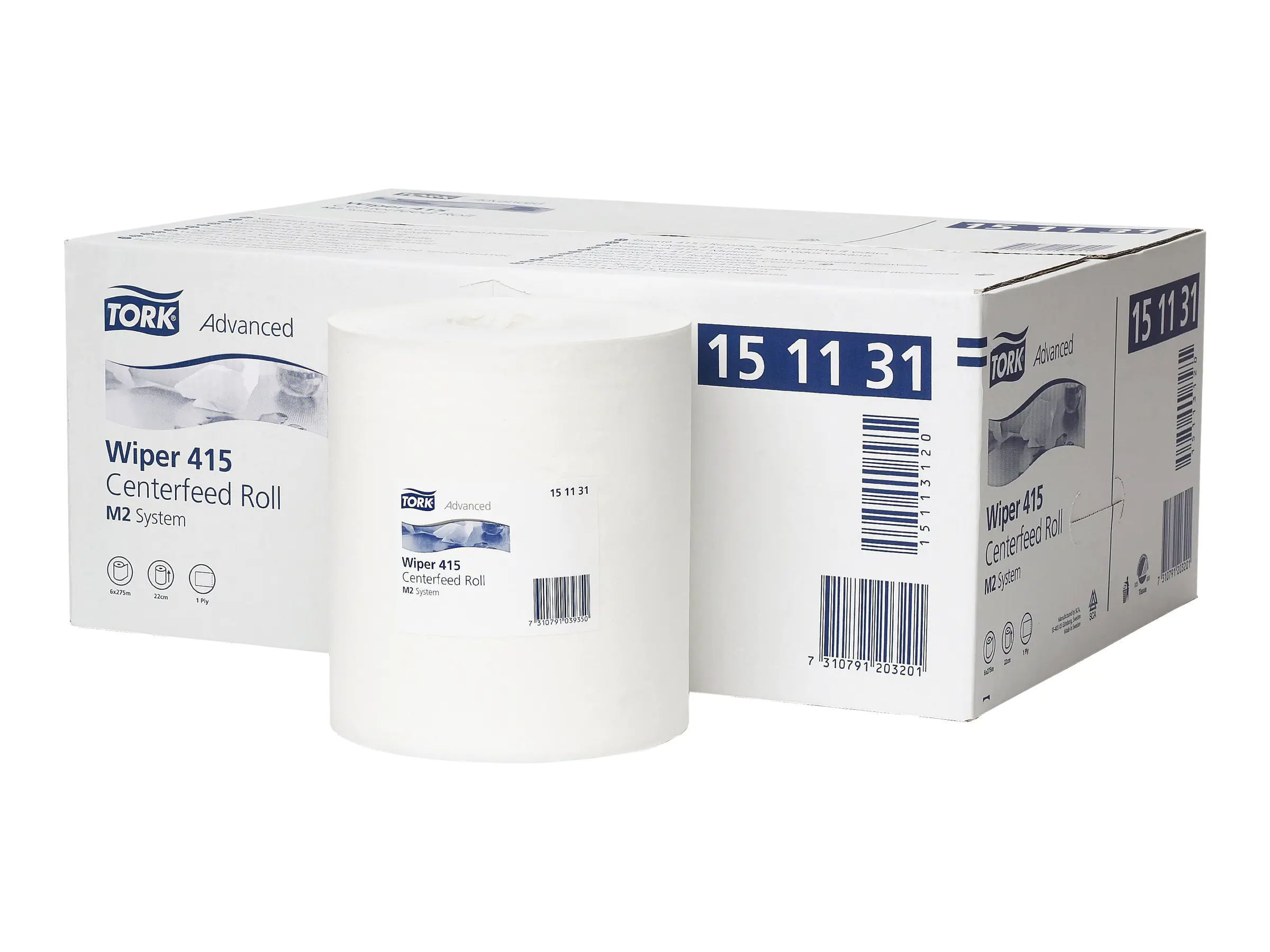TORK M2 - Reinigungstücher - Papier - weiß 151131