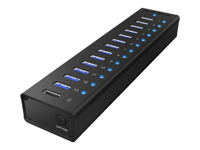 ICY BOX IB-AC6113 - Hub - 13 x SuperSpeed USB 3.0 - Desktop