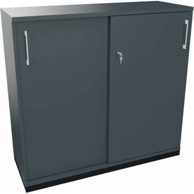 Schiebetürenschrank 3OH B1200xT442xH1133mm an/Lavagrau Schiebetürenschrank 3OH B1200xT442xH1133mm an/Lavagrau