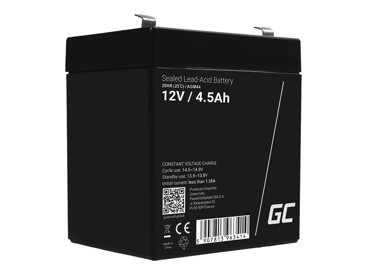 Green Cell Batterie - Bleisäure - 4.5 Ah