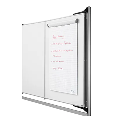 magnetoplan Papierklemmleiste 1246028 magnetisch weiß