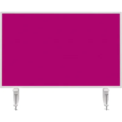 magnetoplan® Tischtrennwand VarioPin 80 x 50 cm (B x H) 2cm schwer entflammbar pink