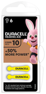 Duracell Batterie Hörgeraete EasyTab 10 PR70 6St. - Batterie - 95 mAh