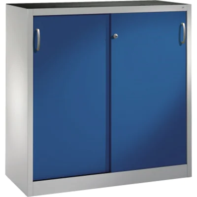 C+P Werkzeugschrank 204709S10023 Schiebetür 1200x1200x400mm lgr/ebl