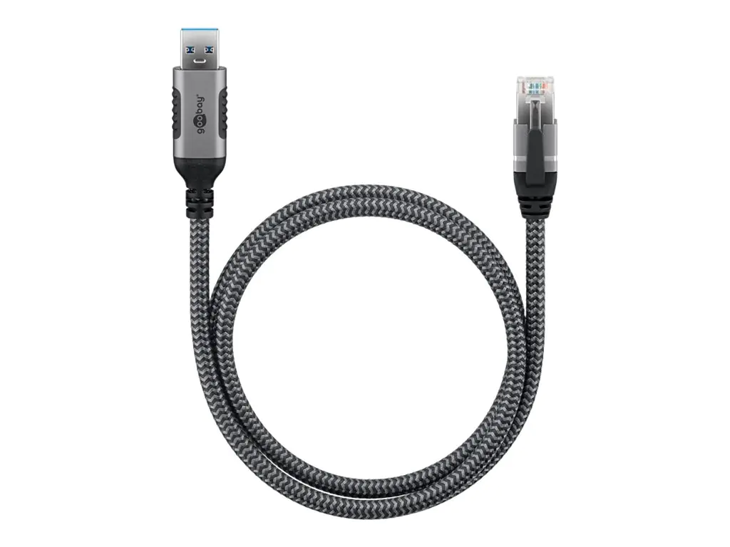 Wentronic Ethernet-Kabel USB-A auf RJ45 5 m - verbindet Router Modem oder Netzwerk-Switch