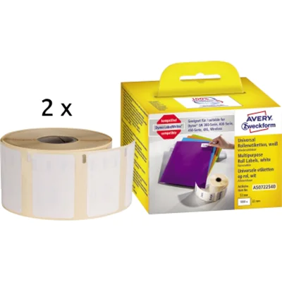 Avery Zweckform Etikett AS0722540 57x32mm 1.000 St./Rl. Avery Zweckform Etikett AS0722540 57x32mm 1.000 St./Rl.