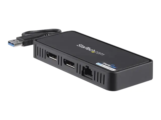 StarTech USB auf Dual DisplayPort - Mini Dock - Mac und Windows - Dual 4K 60Hz - GbE - DisplayPort Hub - Dual Monitor Dockingstation - Dockingstation - USB - 2 x DP - GigE