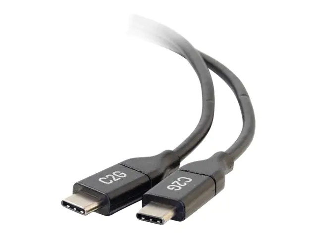 C2G 1.8m (6ft) USB C Cable - USB 2.0 (5A) - M/M USB Type C Cable - Black - USB-Kabel - 24 pin USB-C (M) zu 24 pin USB-C (M) - USB 2.0 - 5 A - 1.8 m - Schwarz