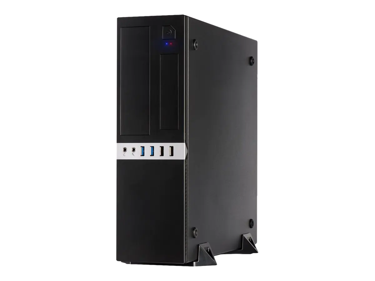 Inter-Tech IT-503 - SFF - Mini-ATX - ohne Netzteil (TFX12V) - mattschwarz - USB/Audio